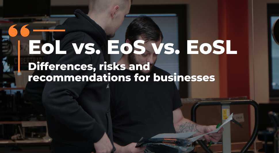 List view EoL vs. EoS vs. EoSL